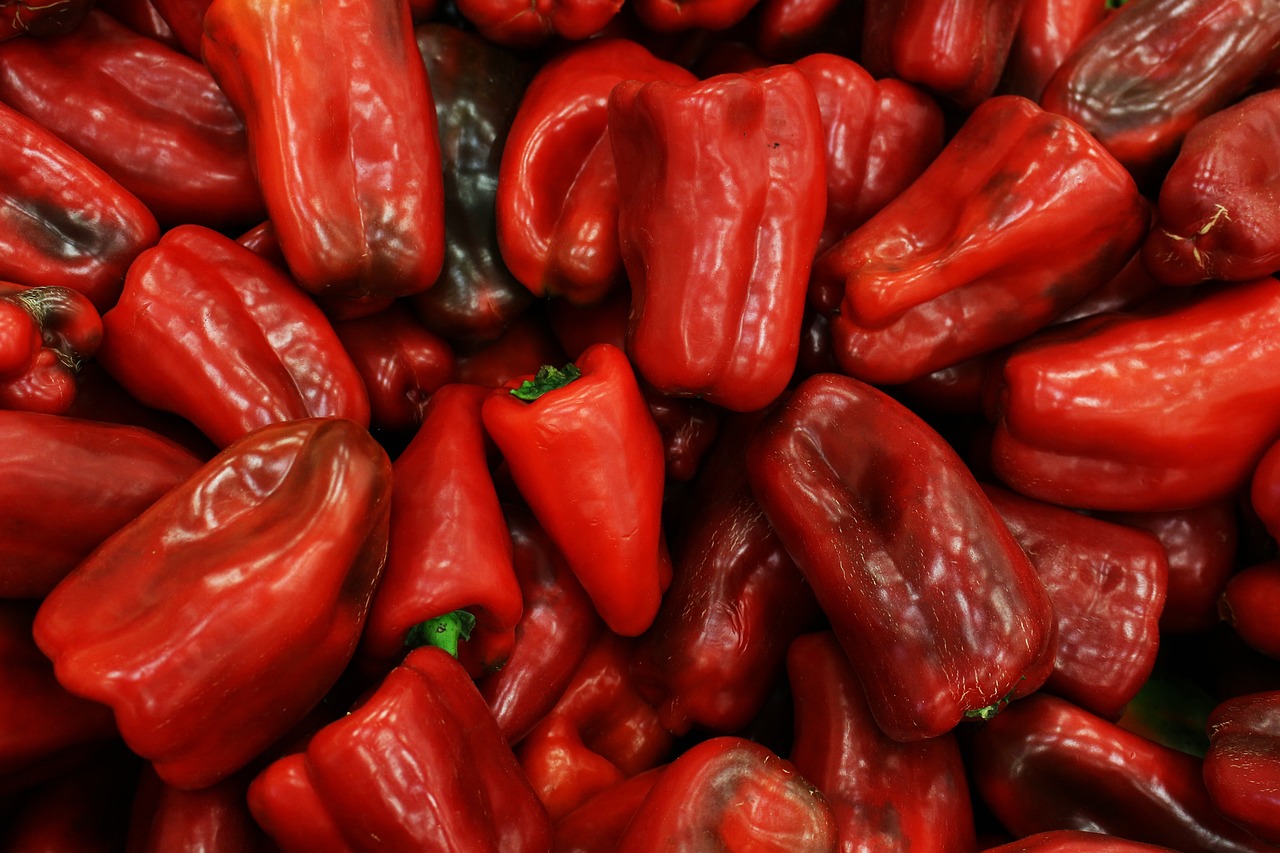 Pimiento morrón: vitamina C, carotenoides y capsantina